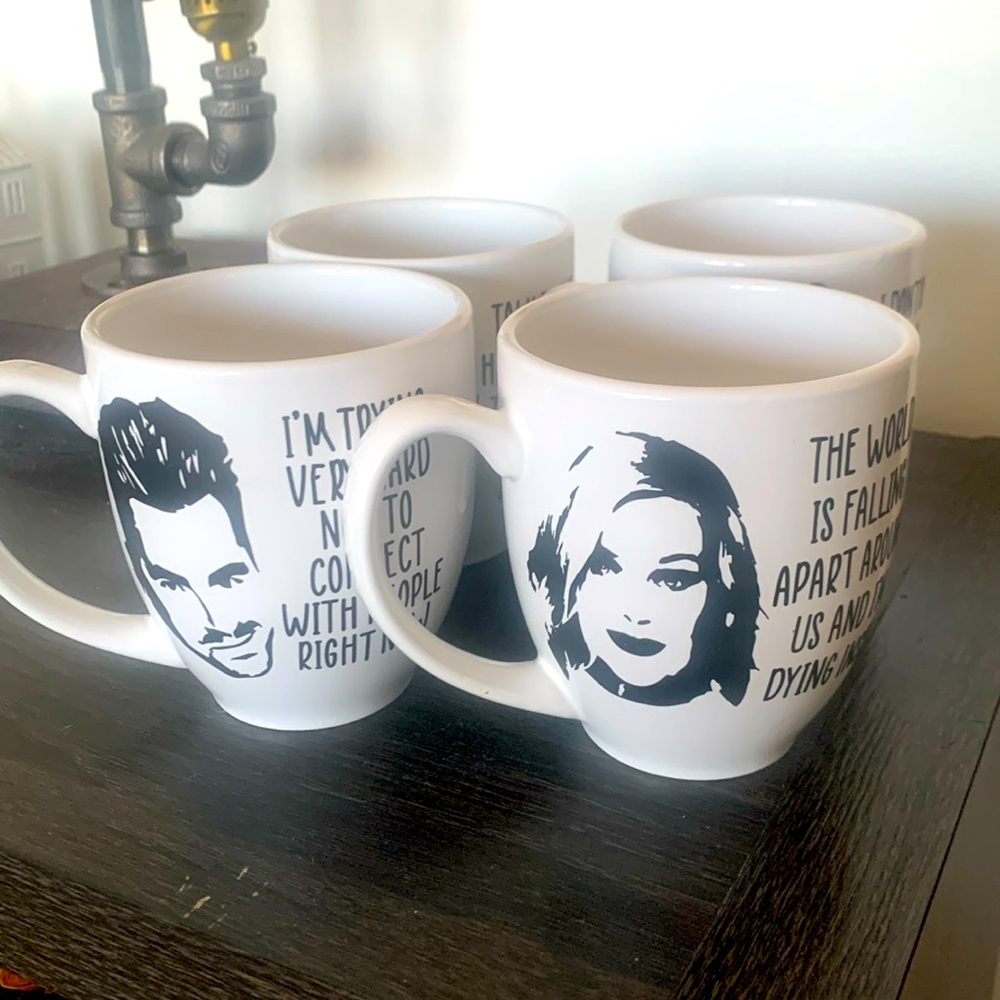 Set of 4 Schitt’s Creek Coffee Mugs
